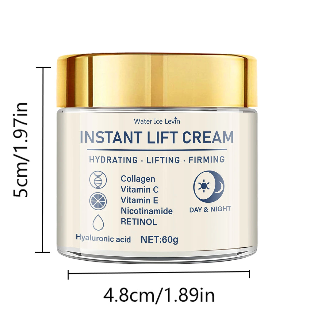 Instant Facial Firming Lifting Cream Retinol Hyaluronic Acid Moisturizer