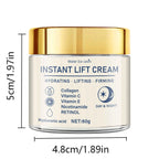 Instant Facial Firming Lifting Cream Retinol Hyaluronic Acid Moisturizer