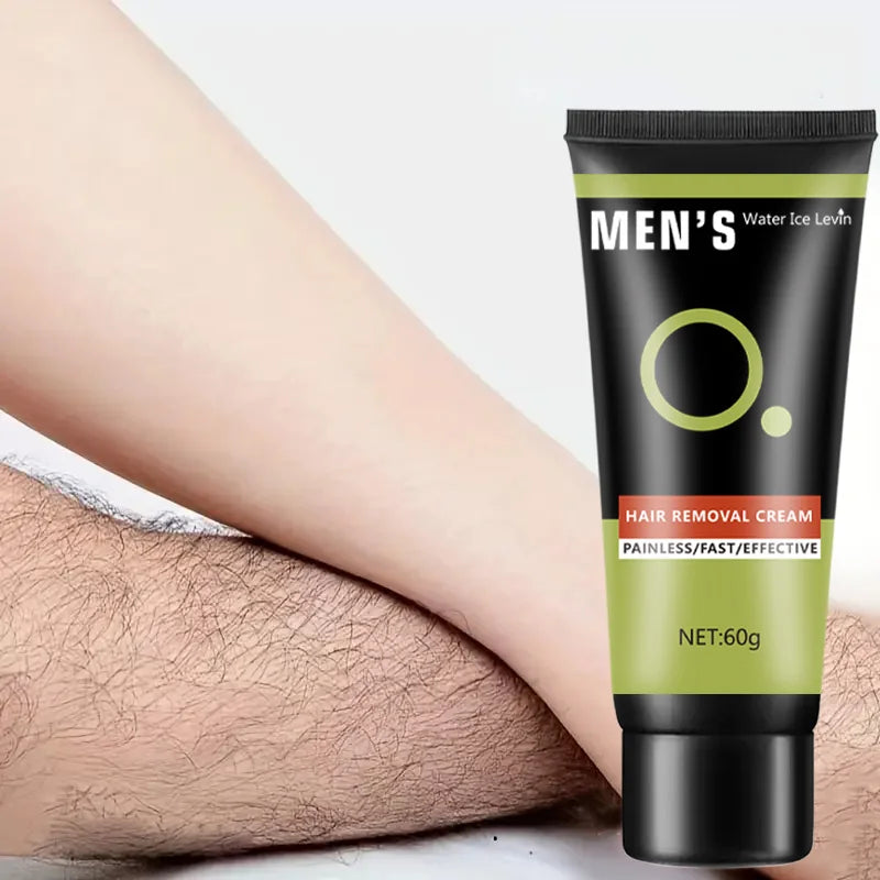 Water Ice Levin Mens Hair Removal Cream Gentle Depilatory 60g