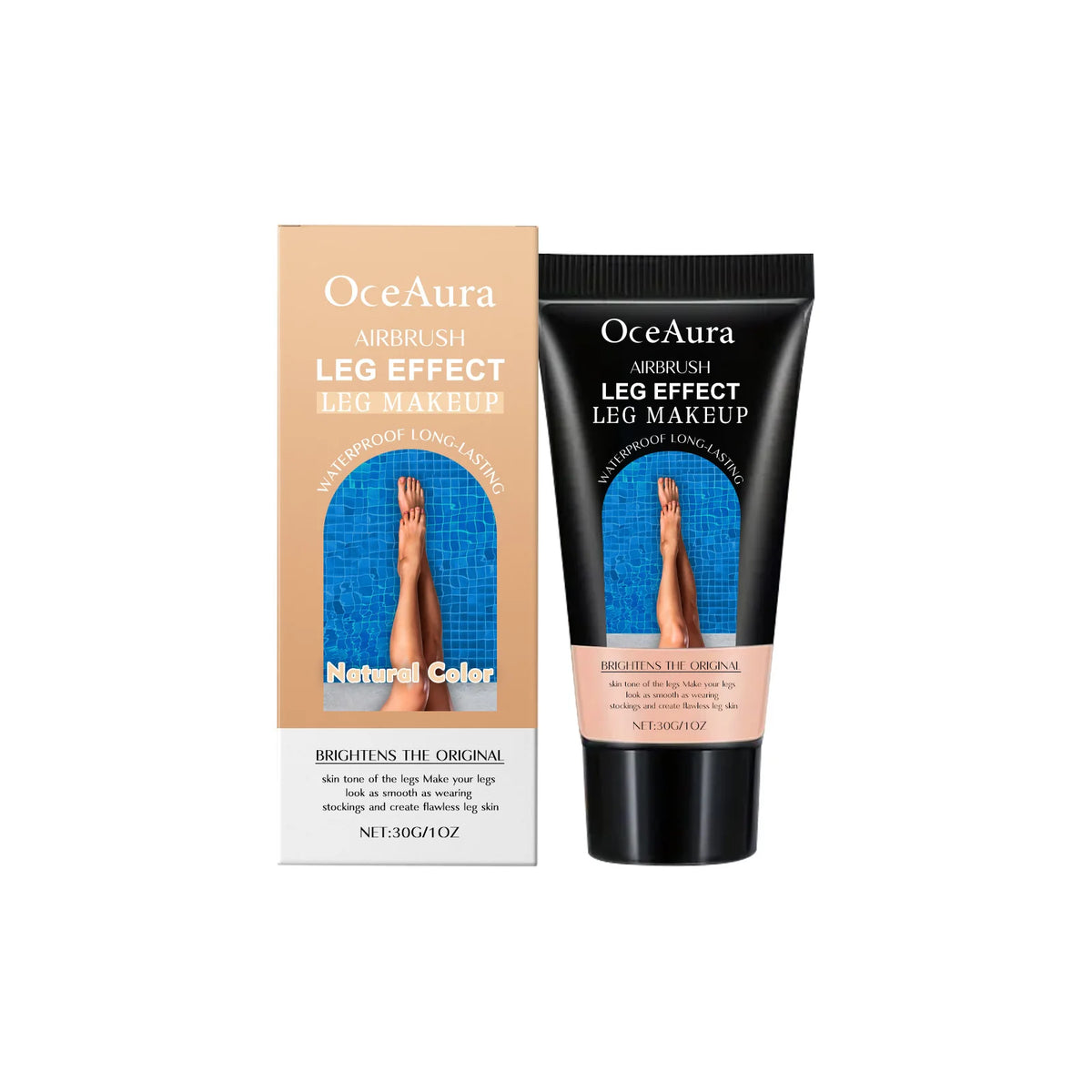 Waterproof Leg Foundation and Self Tanning Concealer Cream