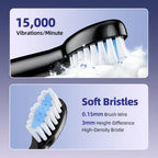 Rechargeable Electric Sonic Toothbrush with 5 Modes and Smart Timer