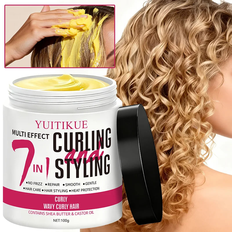 7-in-1 Curling Cream for Curly and Wavy Hair 100g