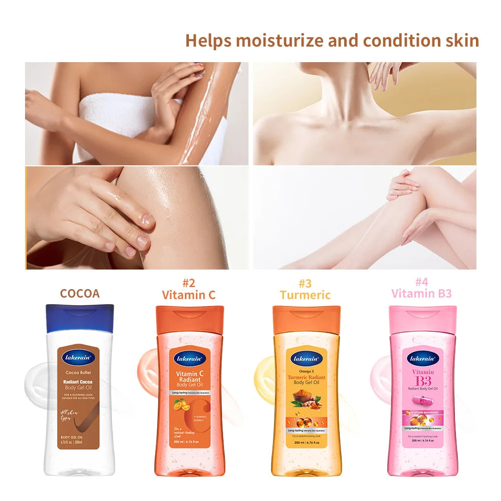 Radiant Body Gel Oil for Skin Hydration and Glow