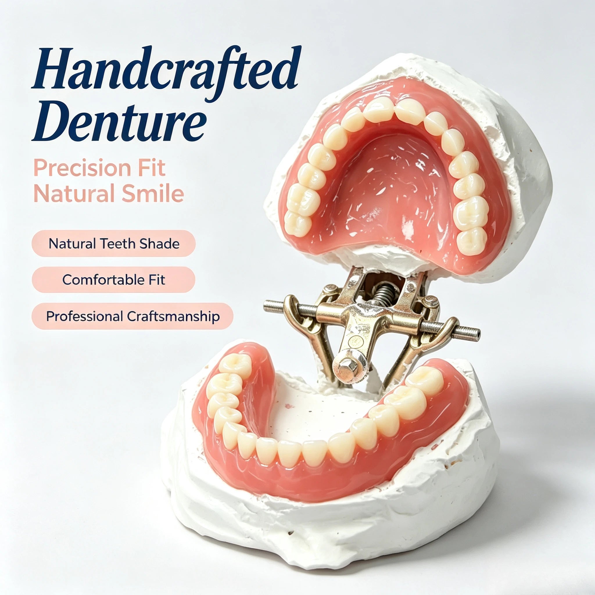 Comfort Fit Silicone Dentures for Natural Looking Smile - 1