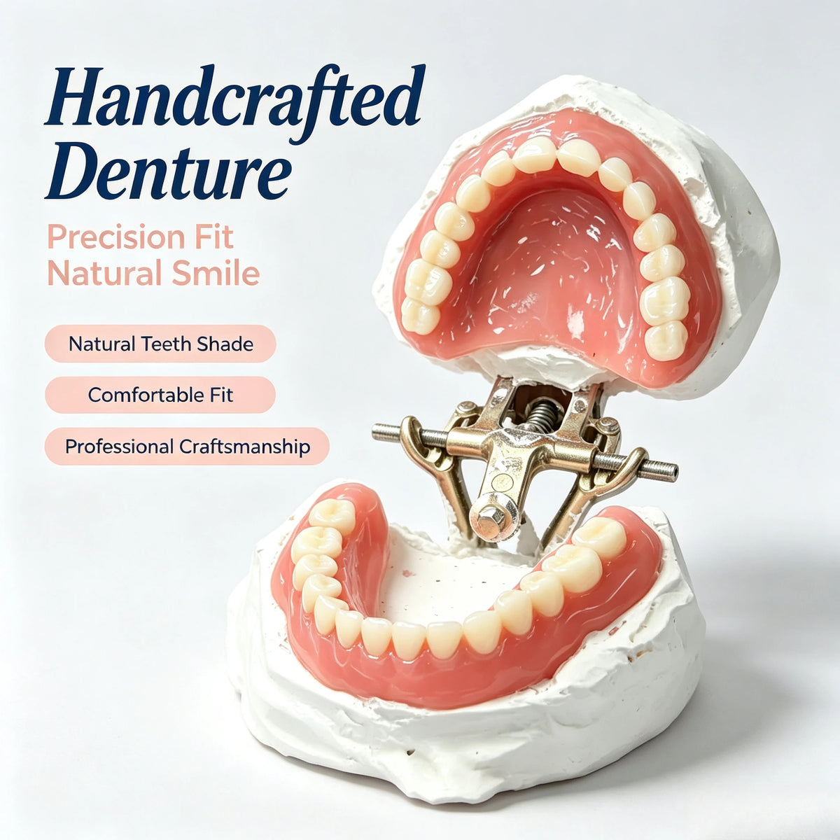 Comfort Fit Silicone Dentures for Natural Looking Smile