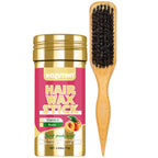 Hair Wax Stick with Styling Brush for Flyaway Control and Smoothing