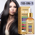 YUITIKUE 10-in-1 Castor Seed Hair Oil Rosemary Biotin Nourishing Serum