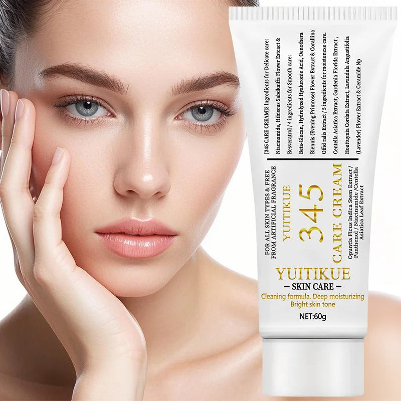 YUITIKUE 345 Care Cream Moisturizing Facial Treatment for Dry Rough Skin