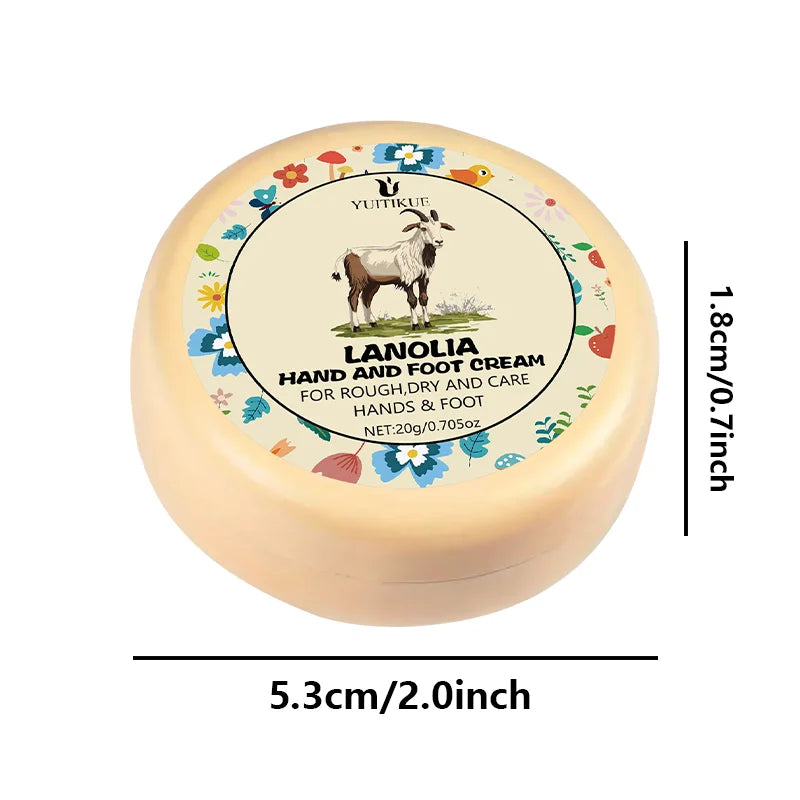 LANOLIA Hand and Foot Cream Moisturizer for Dry Cracked Skin 20g - 8