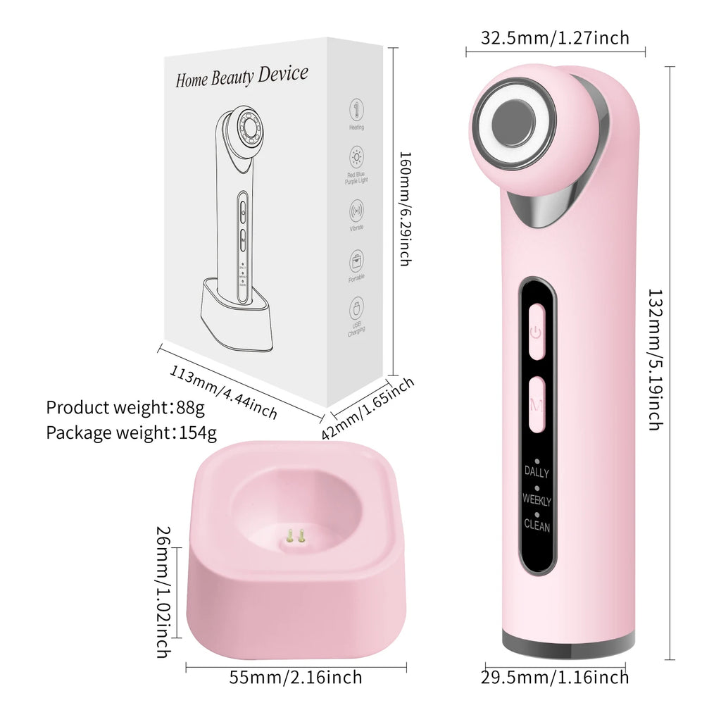 3-in-1 LED Photon Eye Facial Massager for Dark Circles and Puffiness