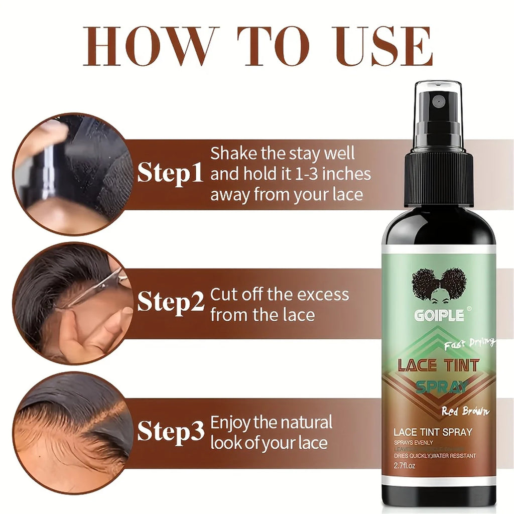 Goiple Lace Wig Adhesive Kit Waterproof Glue Remover and Tint Spray