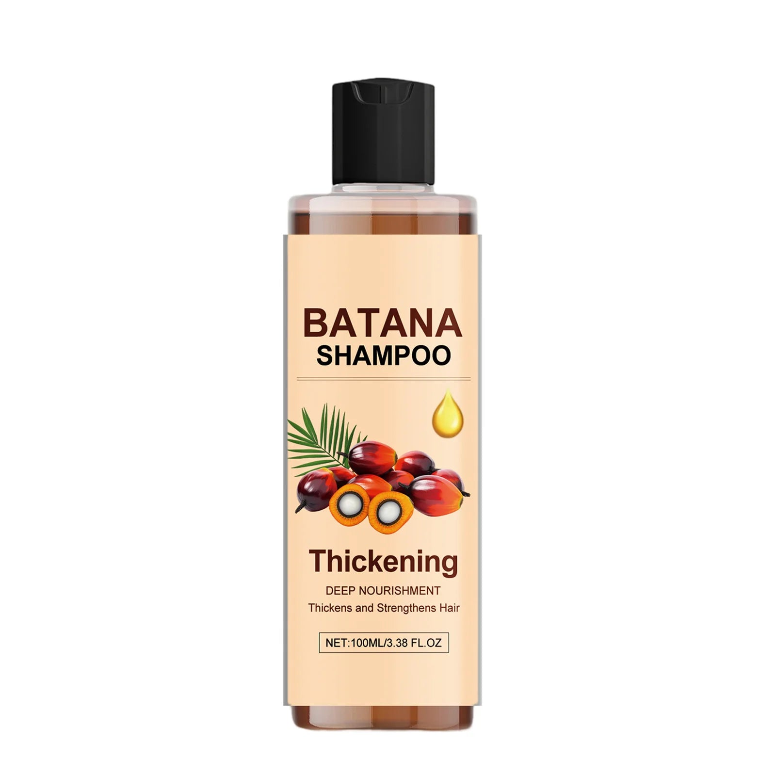 Batana Oil Hair Shampoo 100ml for Thickening and Strengthening Hair