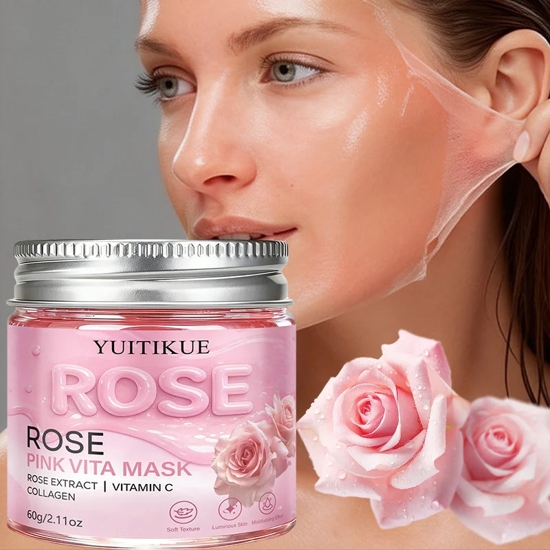 YUITIKUE Rose Pink Vita Peel Off Face Mask Moisturizing Collagen Treatment