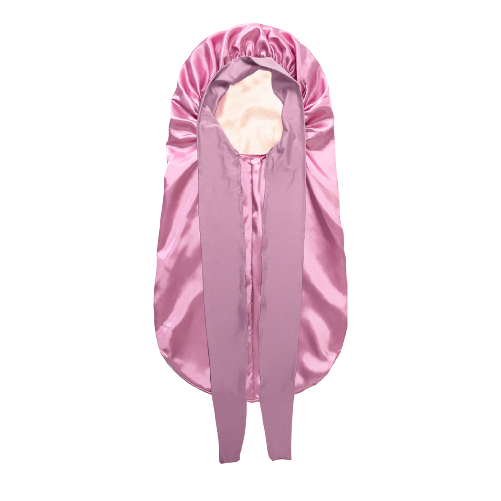 Extra Large Silk Satin Sleep Bonnet with Elastic Hair Band - 16