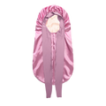 Extra Large Silk Satin Sleep Bonnet with Elastic Hair Band