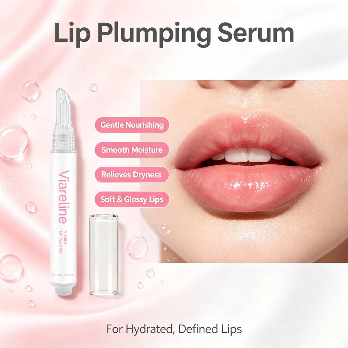 Hydrating Lip Plumper Serum for Smooth and Fuller Lips