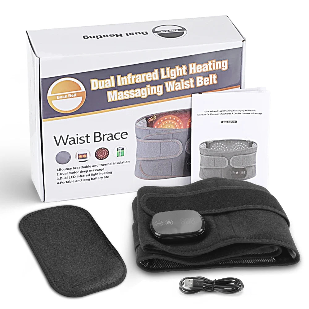Cordless Heated Waist Massage Belt with Vibration