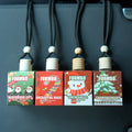 4pc Christmas Car Air Freshener Set Hanging Perfume Diffuser