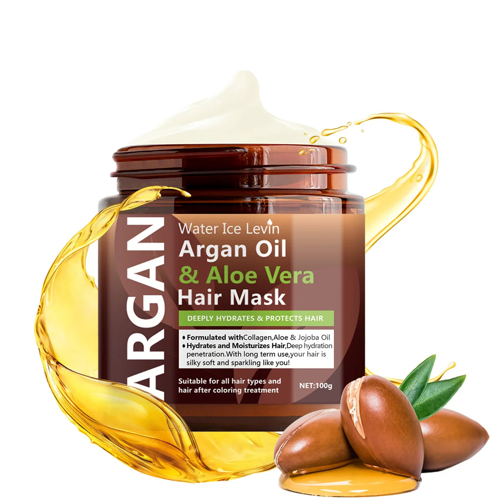 Argan Oil and Aloe Vera Collagen Keratin Hair Mask 100g