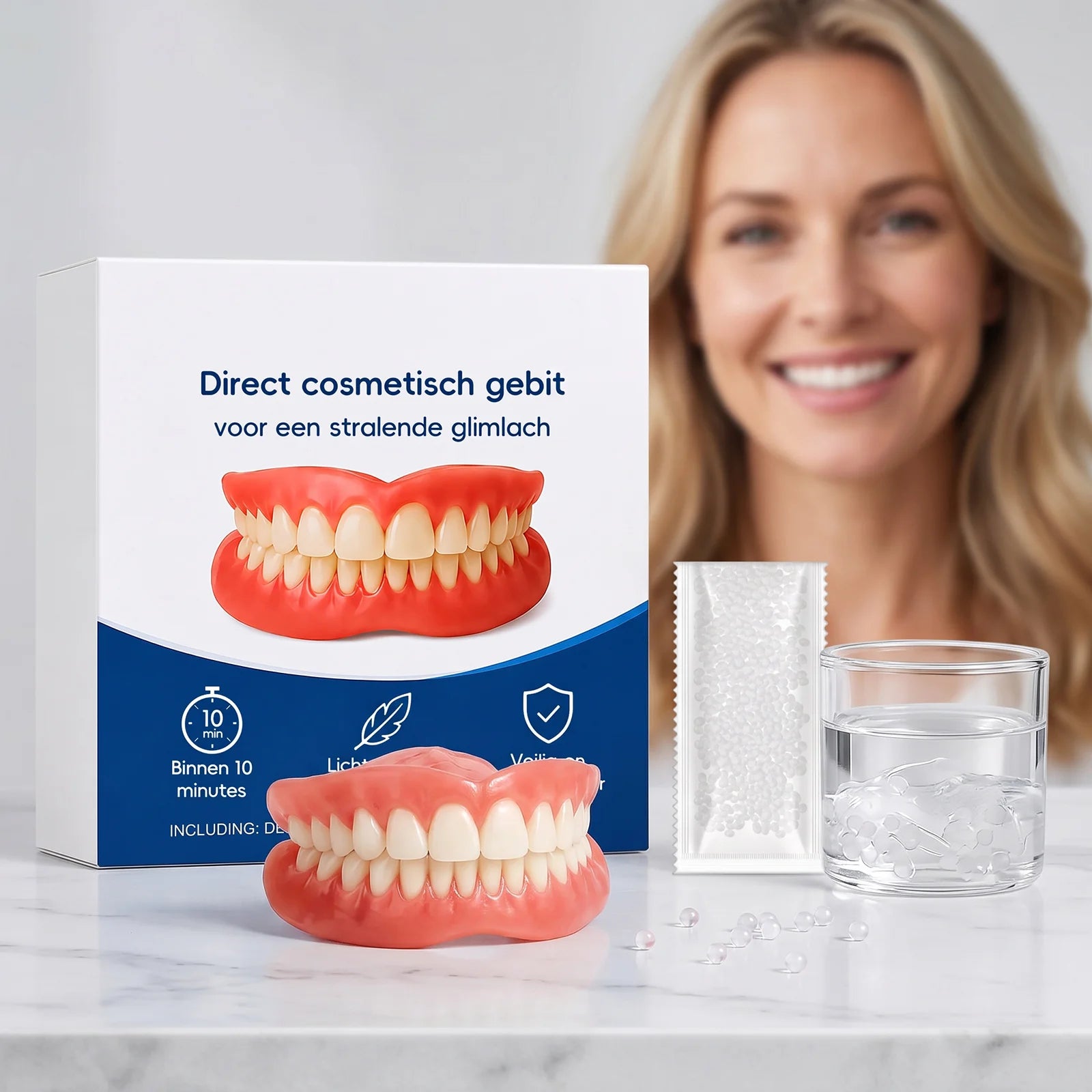 Comfort Fit Cosmetic Smile Veneers for Upper and Lower Teeth - 6