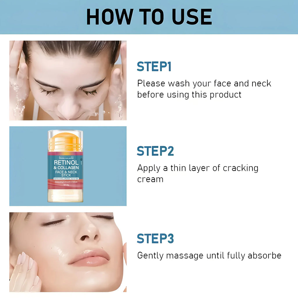 Retinol and Collagen Face and Neck Stick Anti Aging Firming Balm