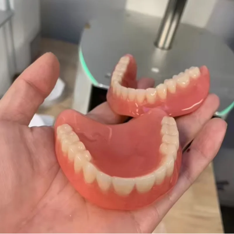 Custom Silicone Upper and Lower Denture Set