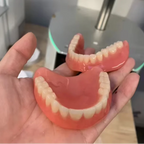 Custom Silicone Upper and Lower Denture Set