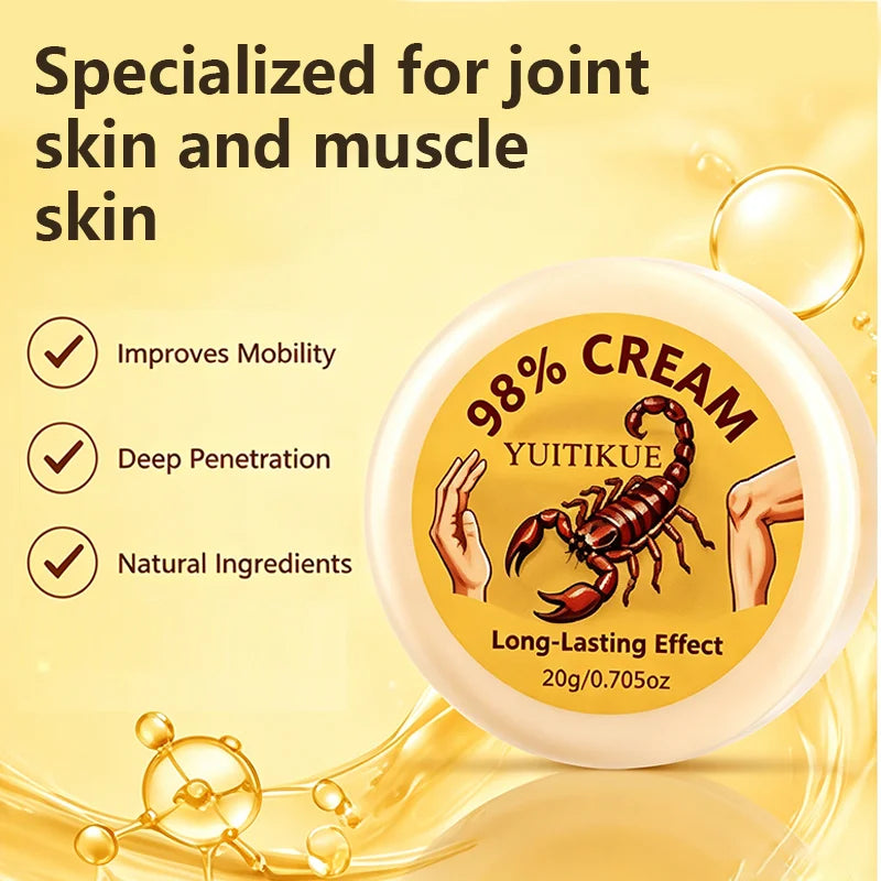 YUITIKUE Scorpion Extract Joint Relief Cream Muscle Recovery Ointment - 7