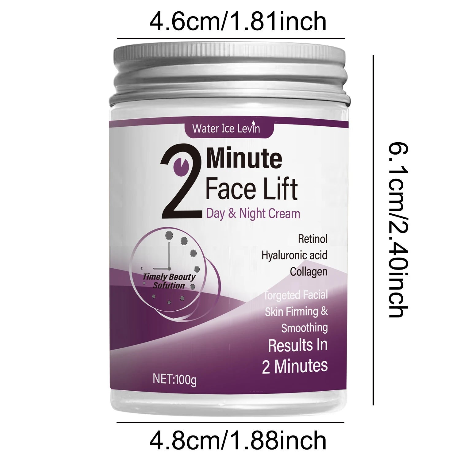 2 Minute Facial Lift Cream with Retinol Hyaluronic Acid and Collagen - 7