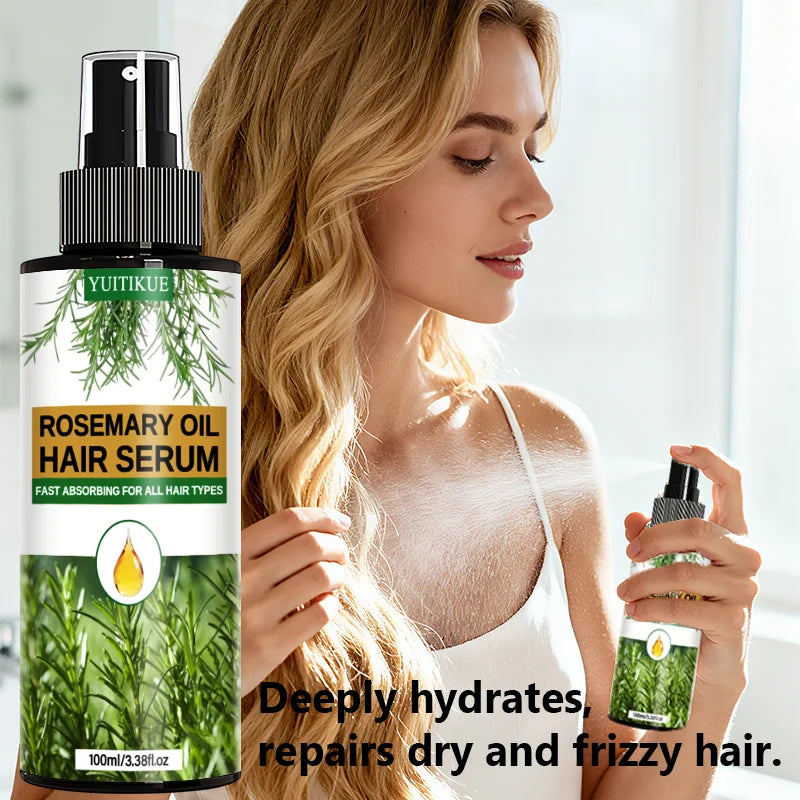 Rosemary Oil Hair Serum Fast Absorbing Scalp Treatment 100ml