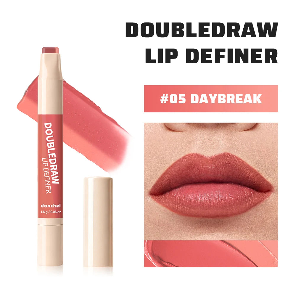 2-in-1 Lip Liner and Matte Lipstick for Long-Lasting Wear - 19