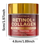 Retinol Collagen Anti Aging Cream Day Night Face Moisturizer 60g