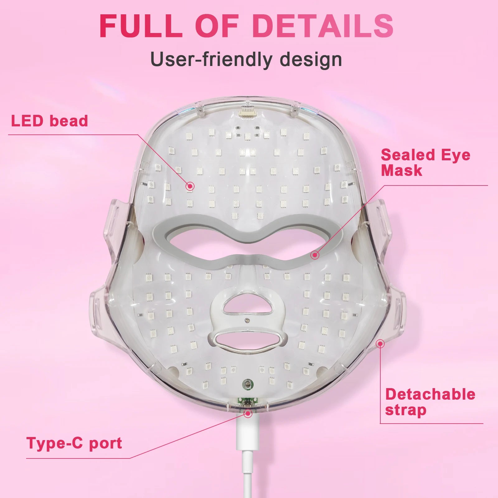 7-Color LED Photon Facial Mask for Skin Rejuvenation - 13