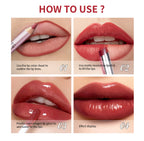 3-Piece Waterproof Matte Lipstick and Lip Liner Makeup Set