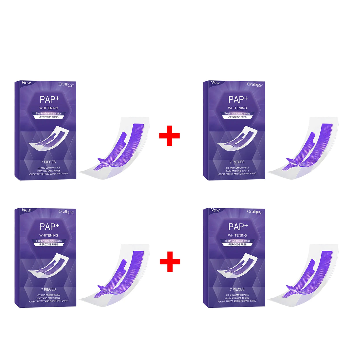 Peroxide-Free Teeth Whitening Strips for Sensitive Teeth