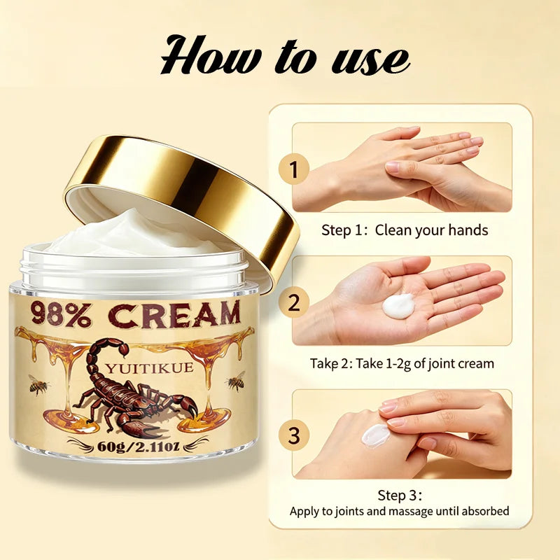 YUITIKUE Scorpion Bee Venom Cream Soothing Skin Nourishing Balm 60g - 14