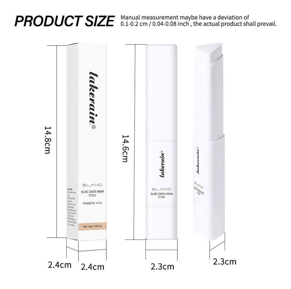 Color-Adapting Foundation Stick with Built-in Blending Brush