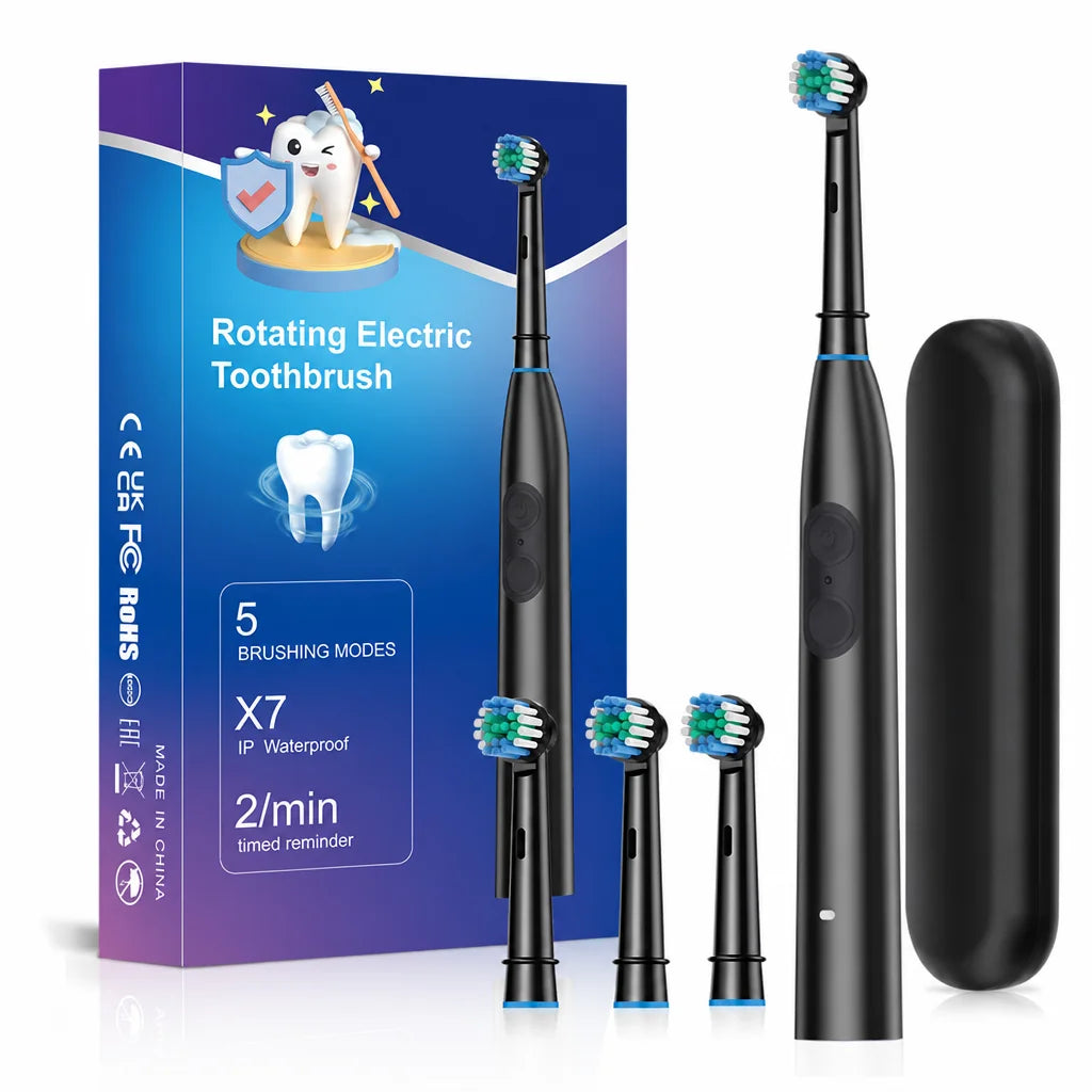 Rechargeable Electric Toothbrush with 5 Modes and 4 Brush Heads - 20