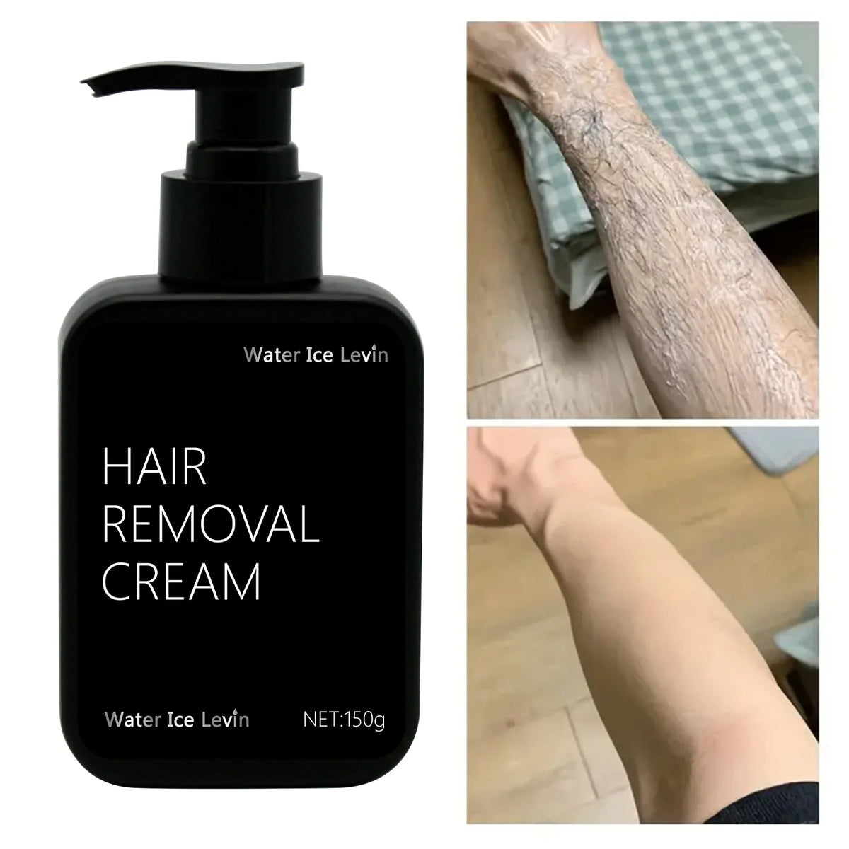 Water Ice Levin Painless Hair Removal Cream for Men and Women 150g