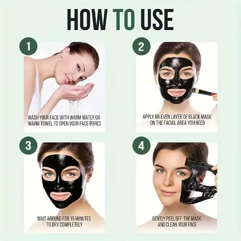 Noro Bamboo Charcoal Peel Off Facial Mask for Deep Pore Cleansing
