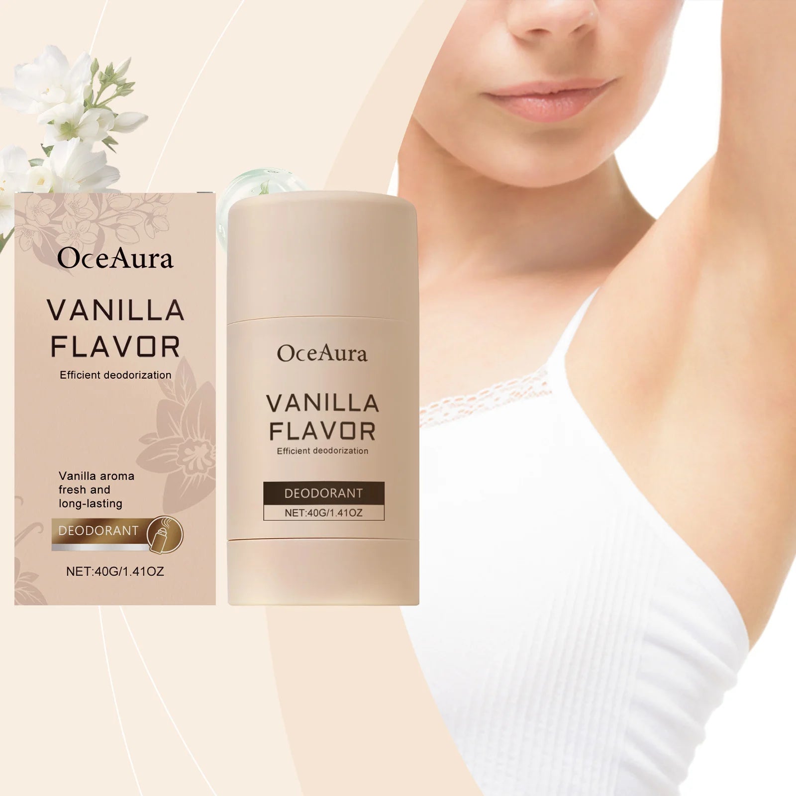 Long-Lasting Vanilla Scent Underarm Deodorant Stick - 7