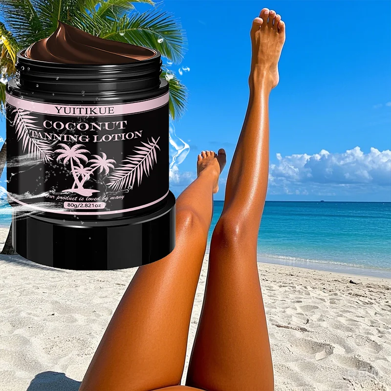 YUITIKUE Coconut Sunless Tanning Lotion Natural Bronzer for Body - 3