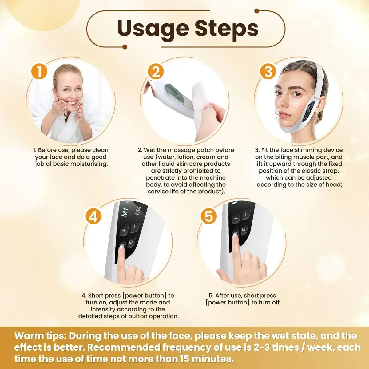 Electric V-Shape Facial Lifting and Firming Massager