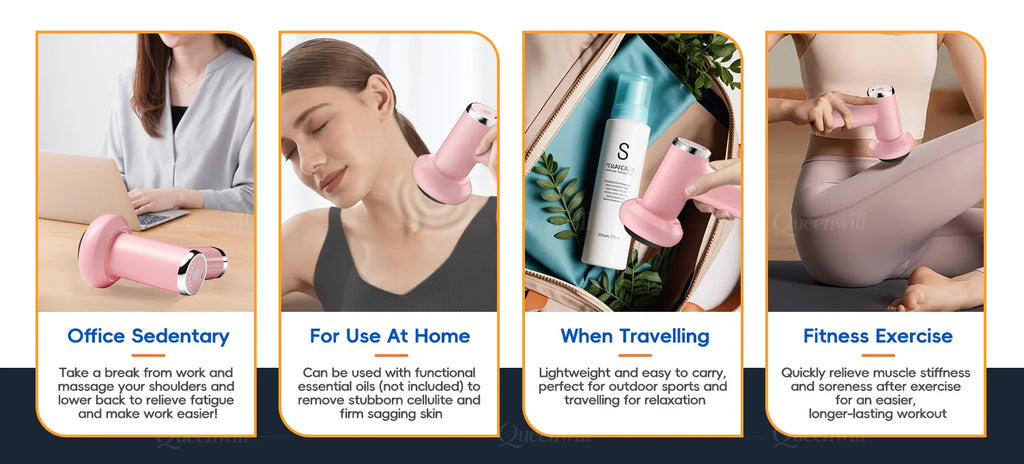 Portable Electric Body Sculpting and Cellulite Massage Device