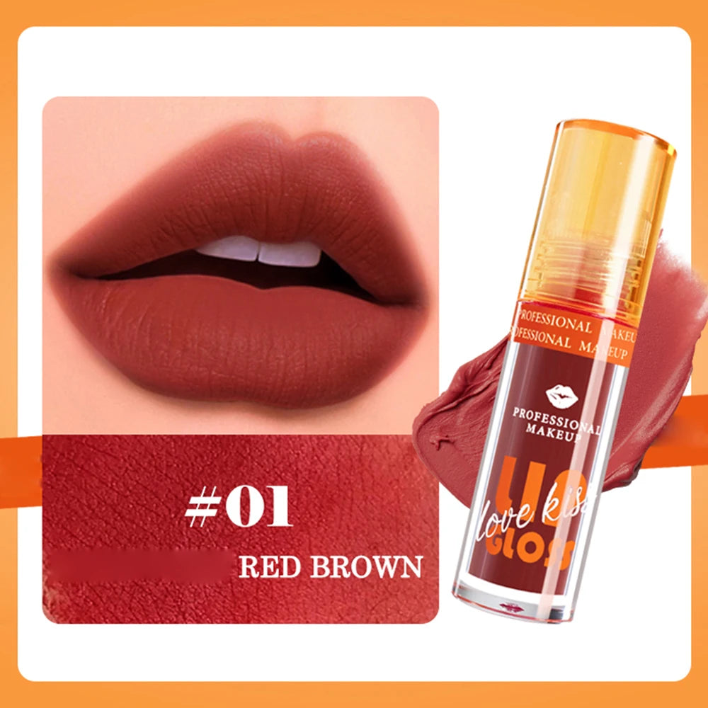 Matte Lip Gloss Waterproof Long Lasting Liquid Lipstick Berry Shades - 26