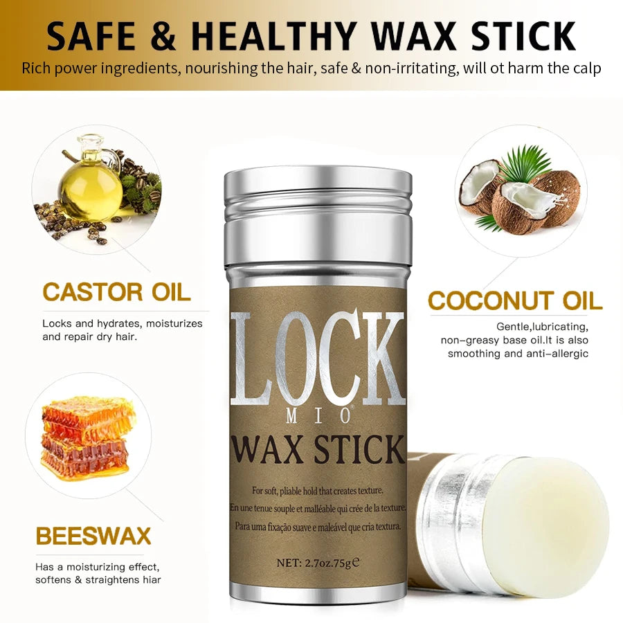 Coconut Oil Hair Wax Stick for Edge Control and Styling - 2