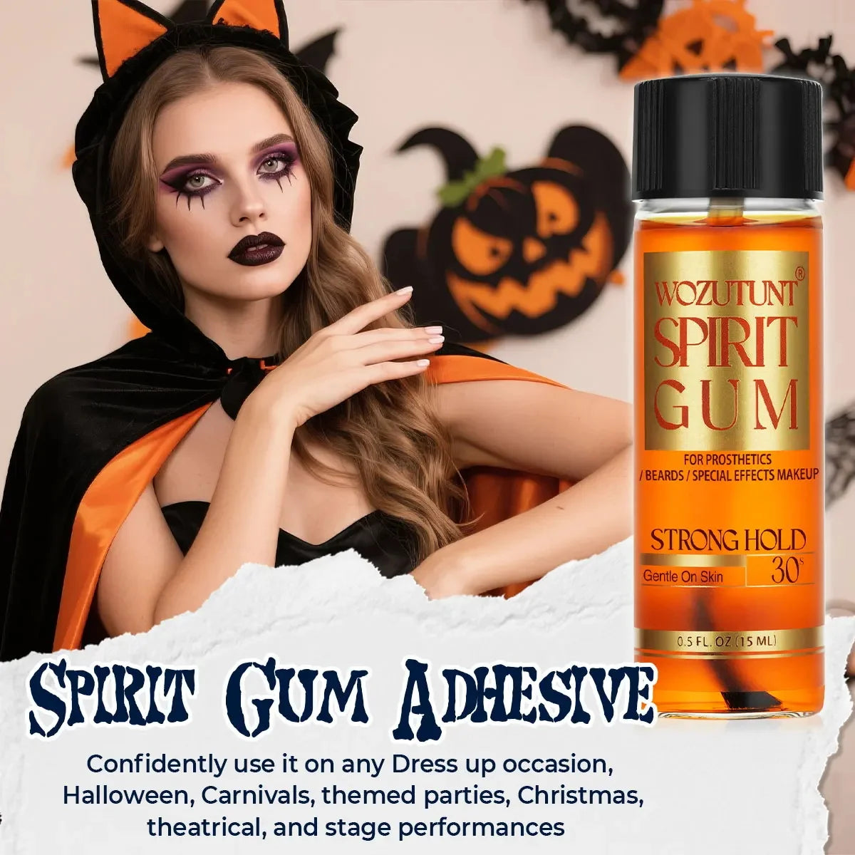 Spirit Gum Adhesive Remover and Hair Wax Stick Set for SFX Makeup - 7