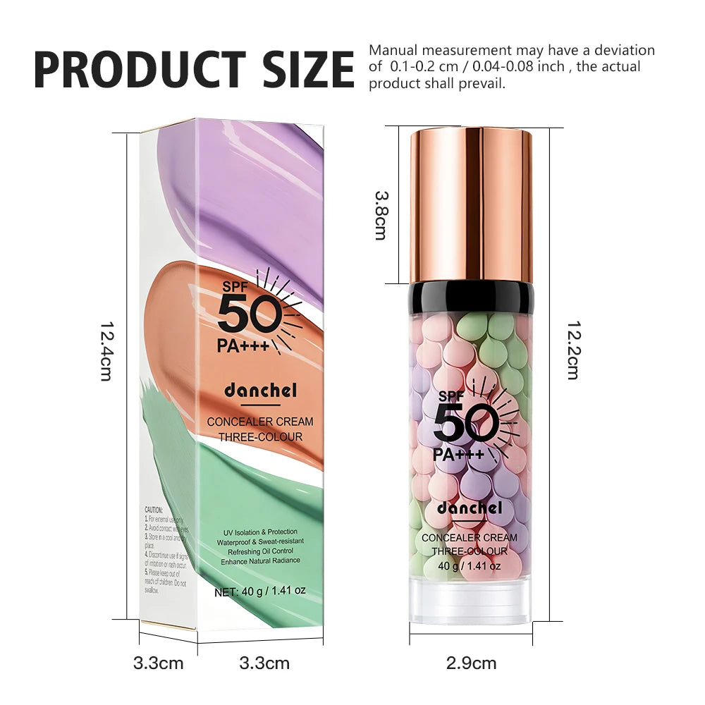 3-Color Correcting Makeup Primer with SPF50 - 15