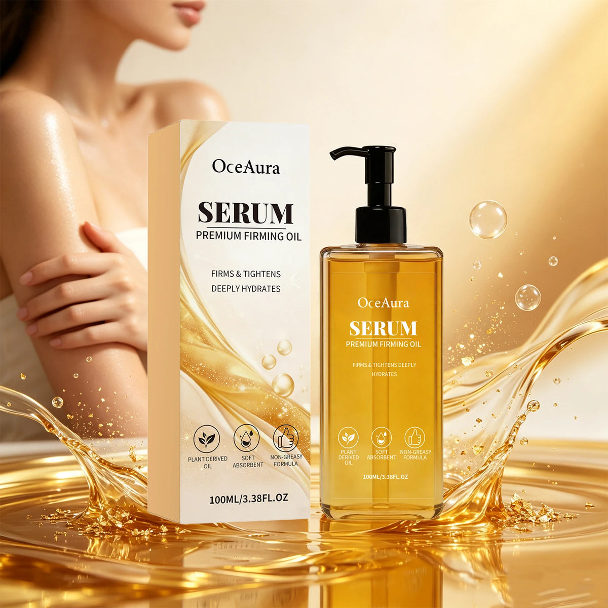Firming Body Oil for Skin Tightening and Hydration