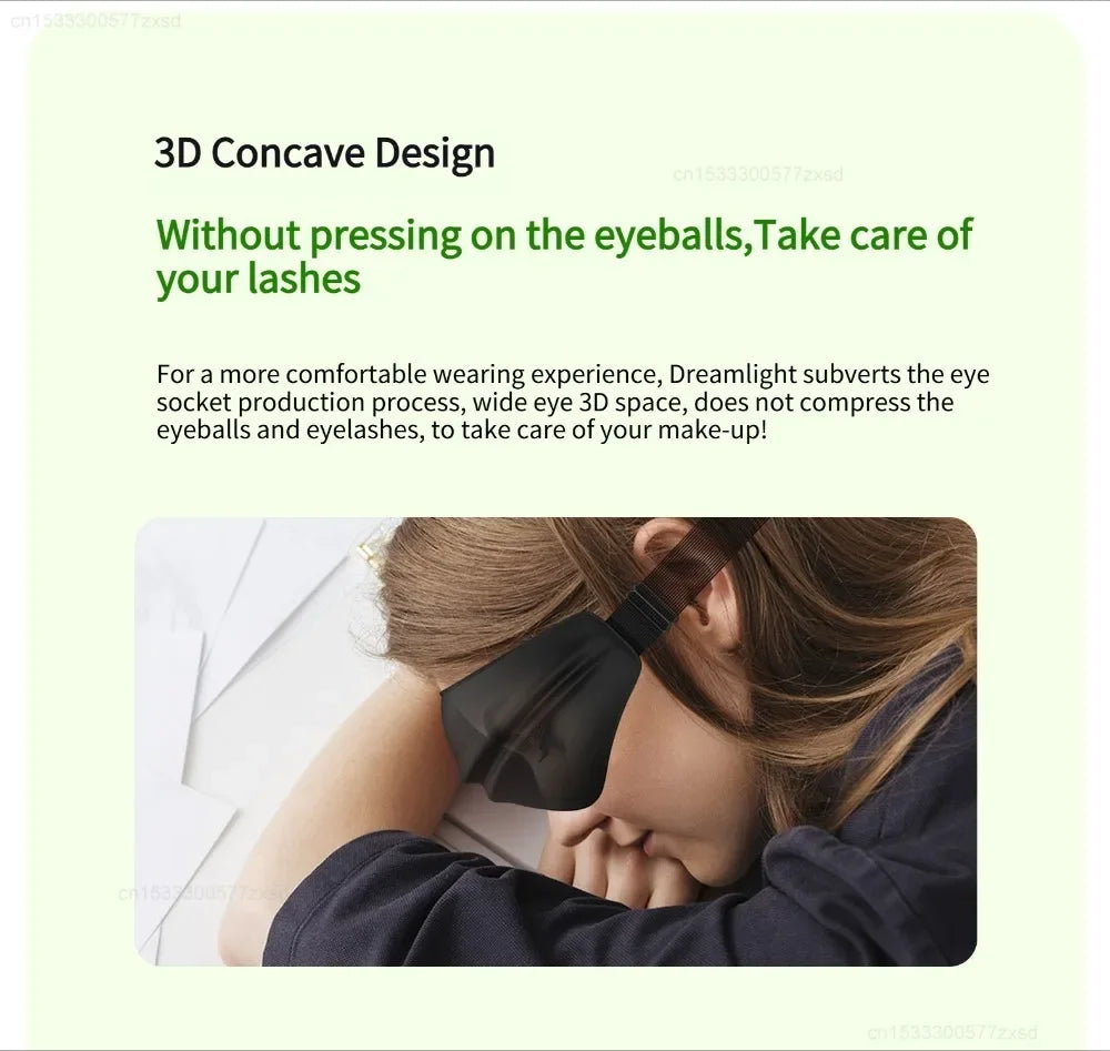 Dreamlight 4S 3D Contoured Sleep Mask Breathable Light Blocking Eye Cover - 15